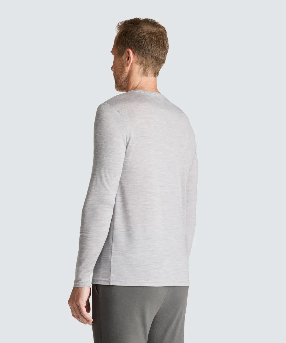 Men's Tall Long Sleeve Merino Crew 21