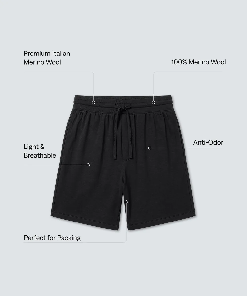 Men's Ultrafine Merino Sleep Shorts 13