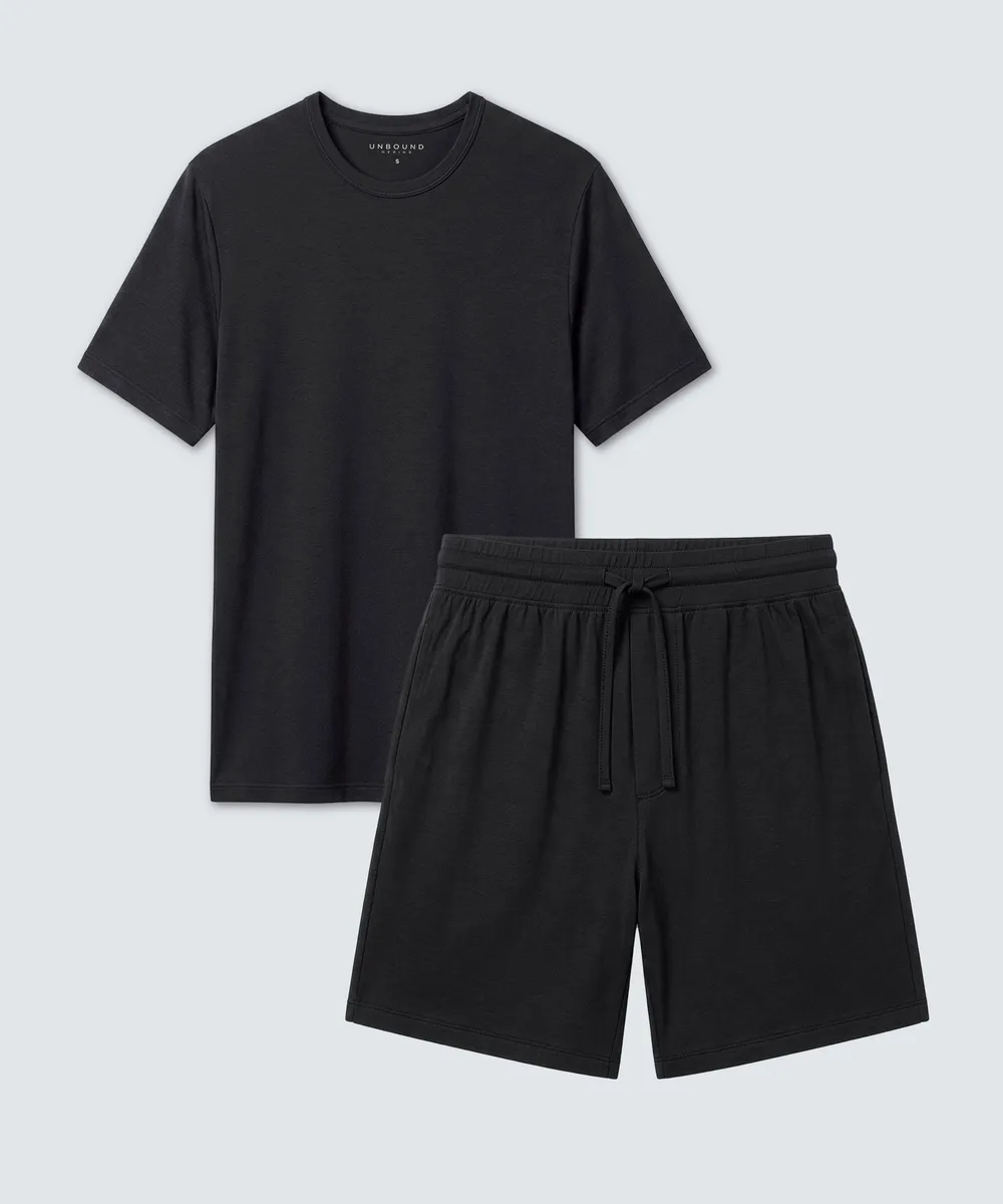 Men's Ultrafine Sleep T-Shirt + Shorts Bundle