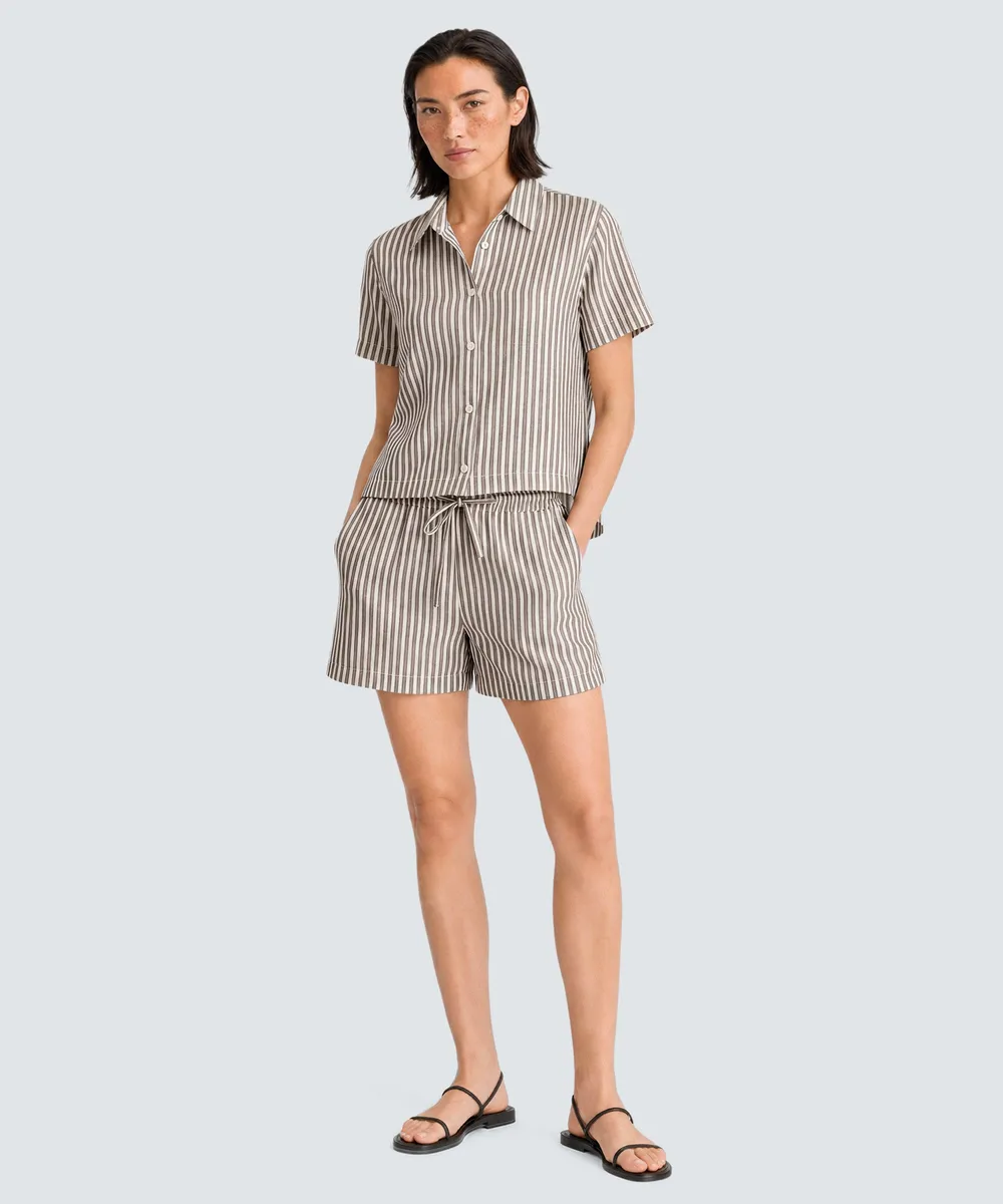 Women’s Merino Linen Short Sleeve Shirt 2