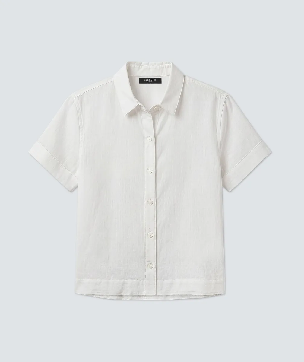 Women’s Merino Linen Short Sleeve Shirt 15