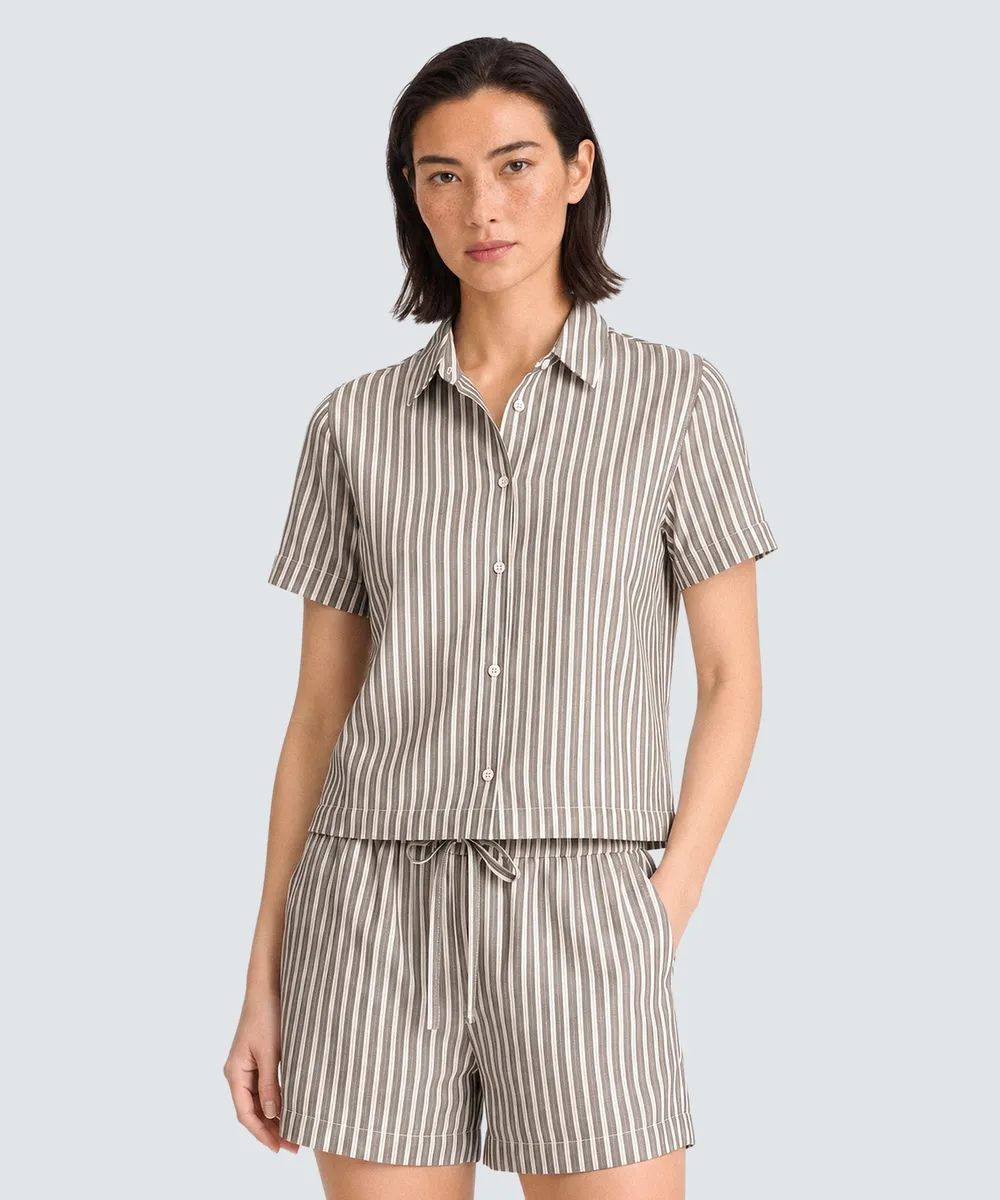 Women’s Merino Linen Short Sleeve Shirt 3