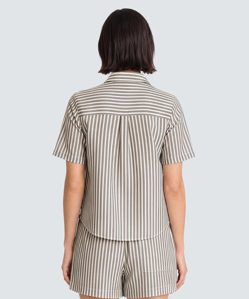 Women’s Merino Linen Short Sleeve Shirt 4