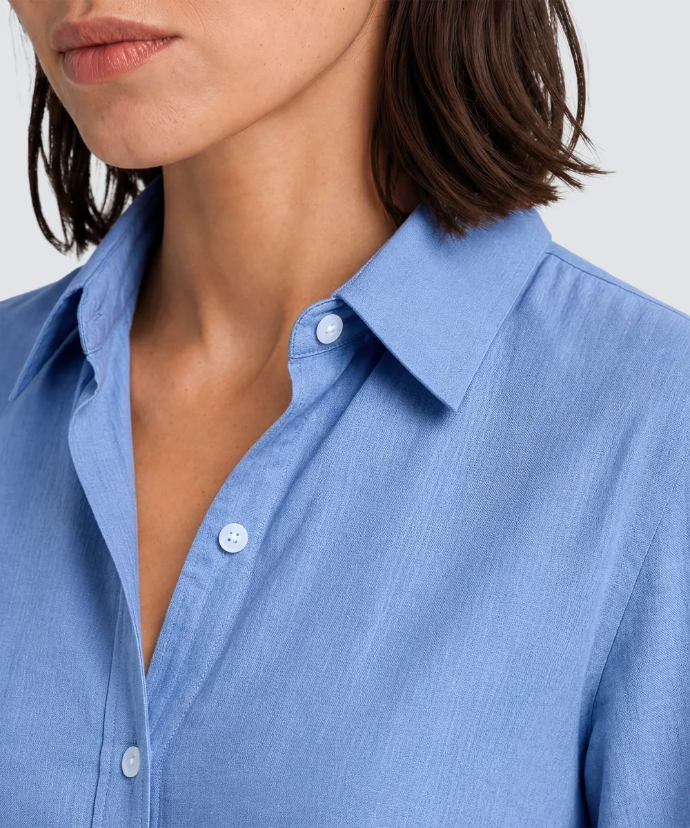 Women’s Merino Linen Short Sleeve Shirt 7