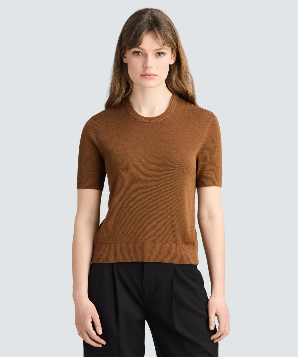 Women's Fine Knit Merino T-Shirt 14