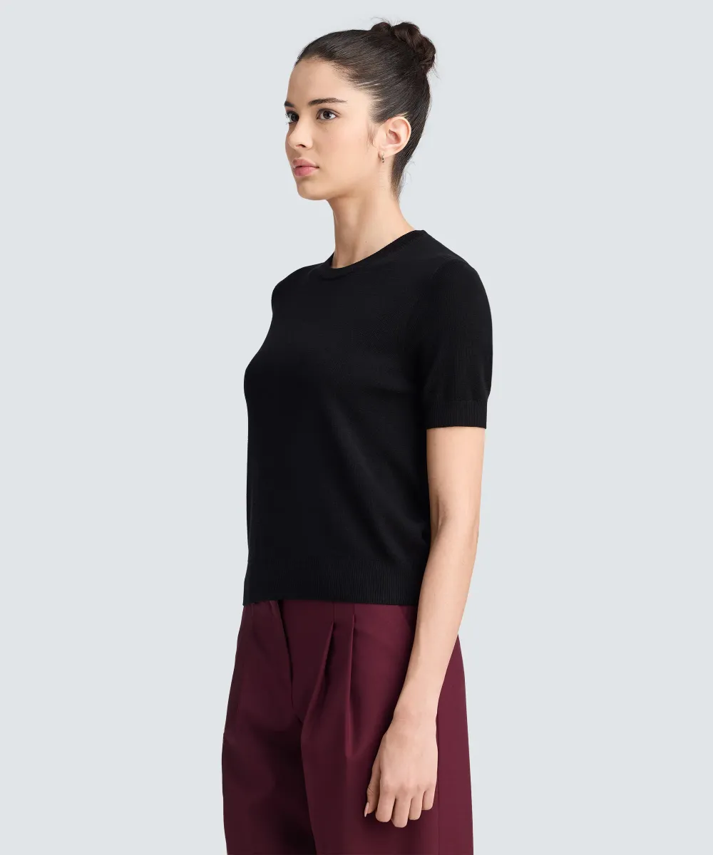 Women's Fine Knit Merino T-Shirt 4