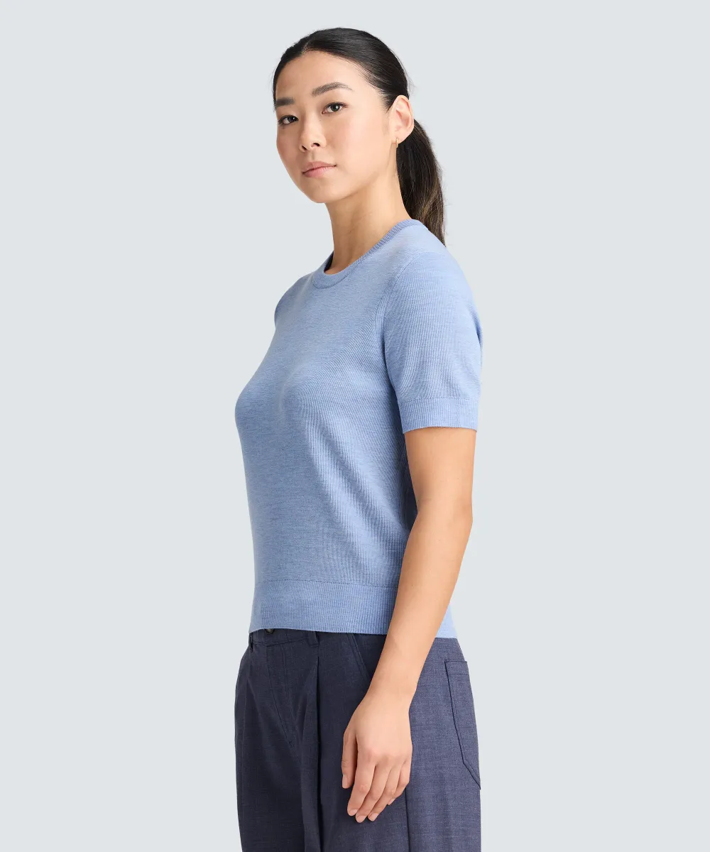 Women's Fine Knit Merino T-Shirt 10