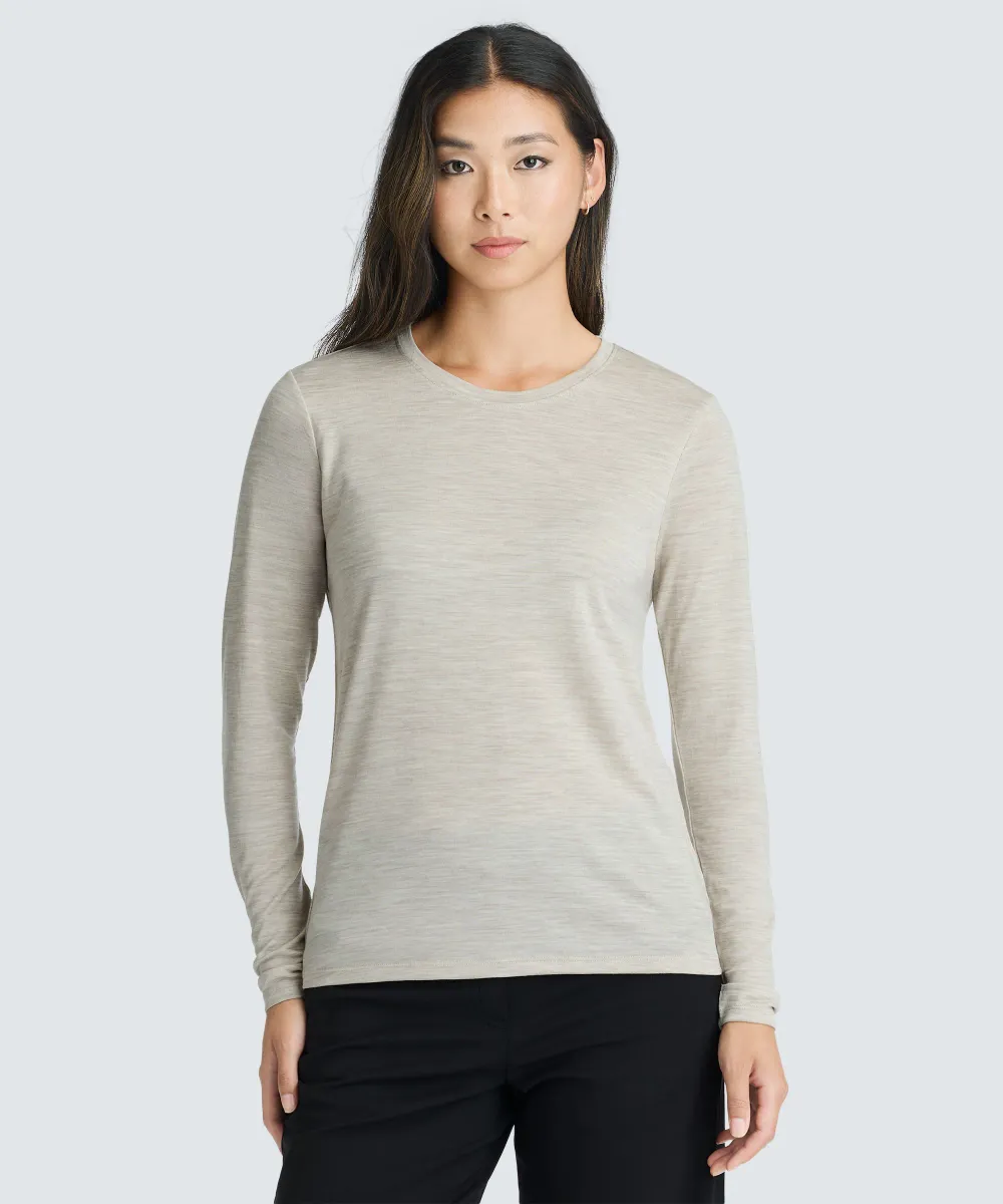 Women's Long Sleeve Merino Crew 12