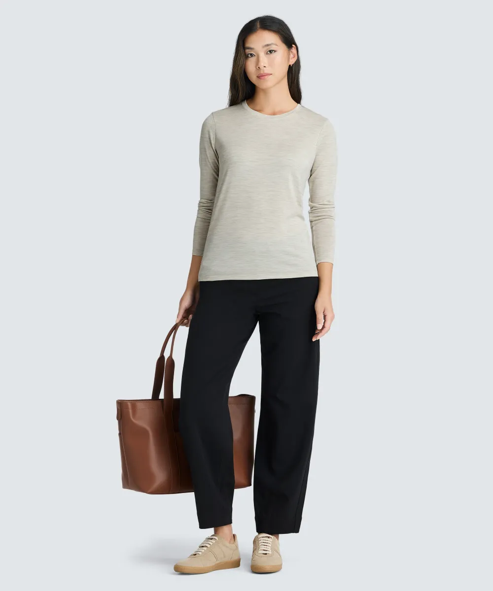 Women's Long Sleeve Merino Crew 13