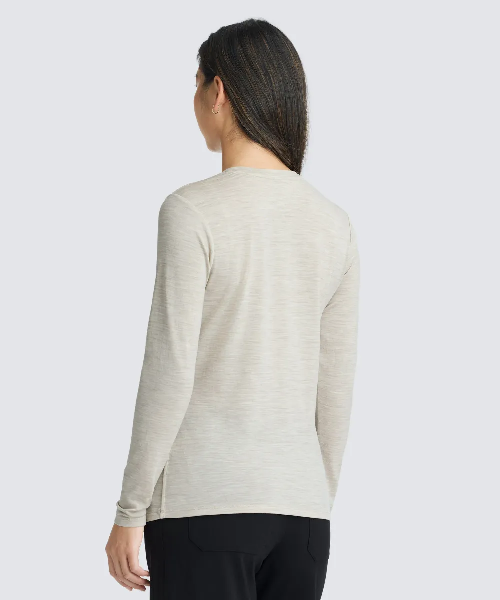 Women's Long Sleeve Merino Crew 16