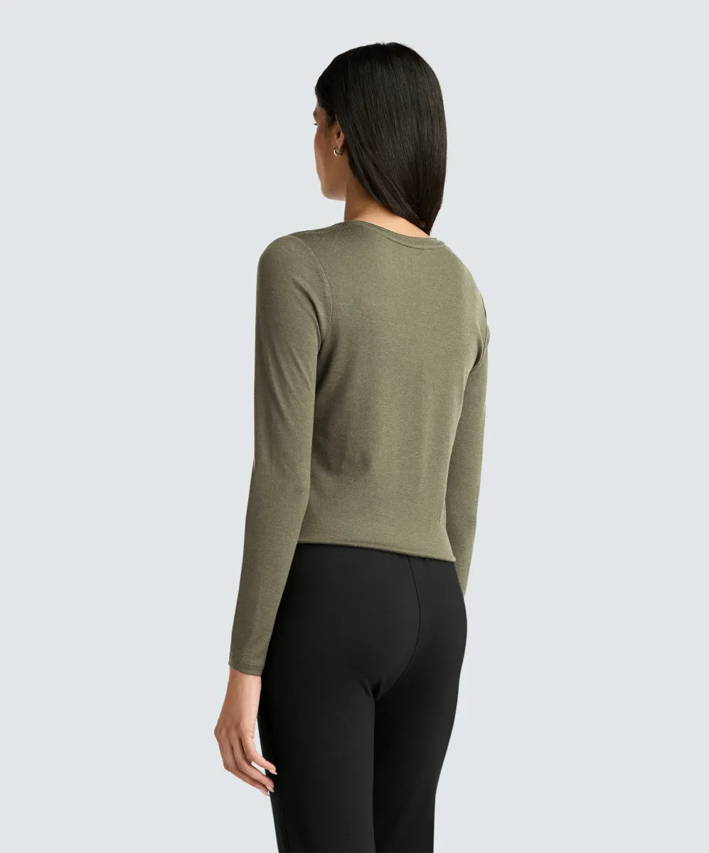 Women's Long Sleeve Merino Crew 21