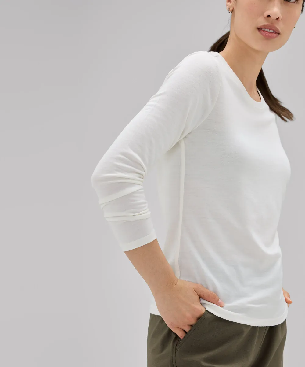 Women's Long Sleeve Merino Crew 31