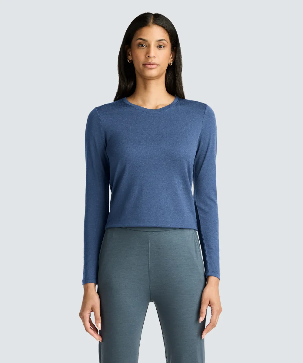 Women's Long Sleeve Merino Crew 34