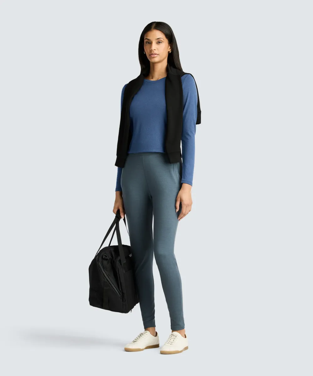 Women's Long Sleeve Merino Crew 35