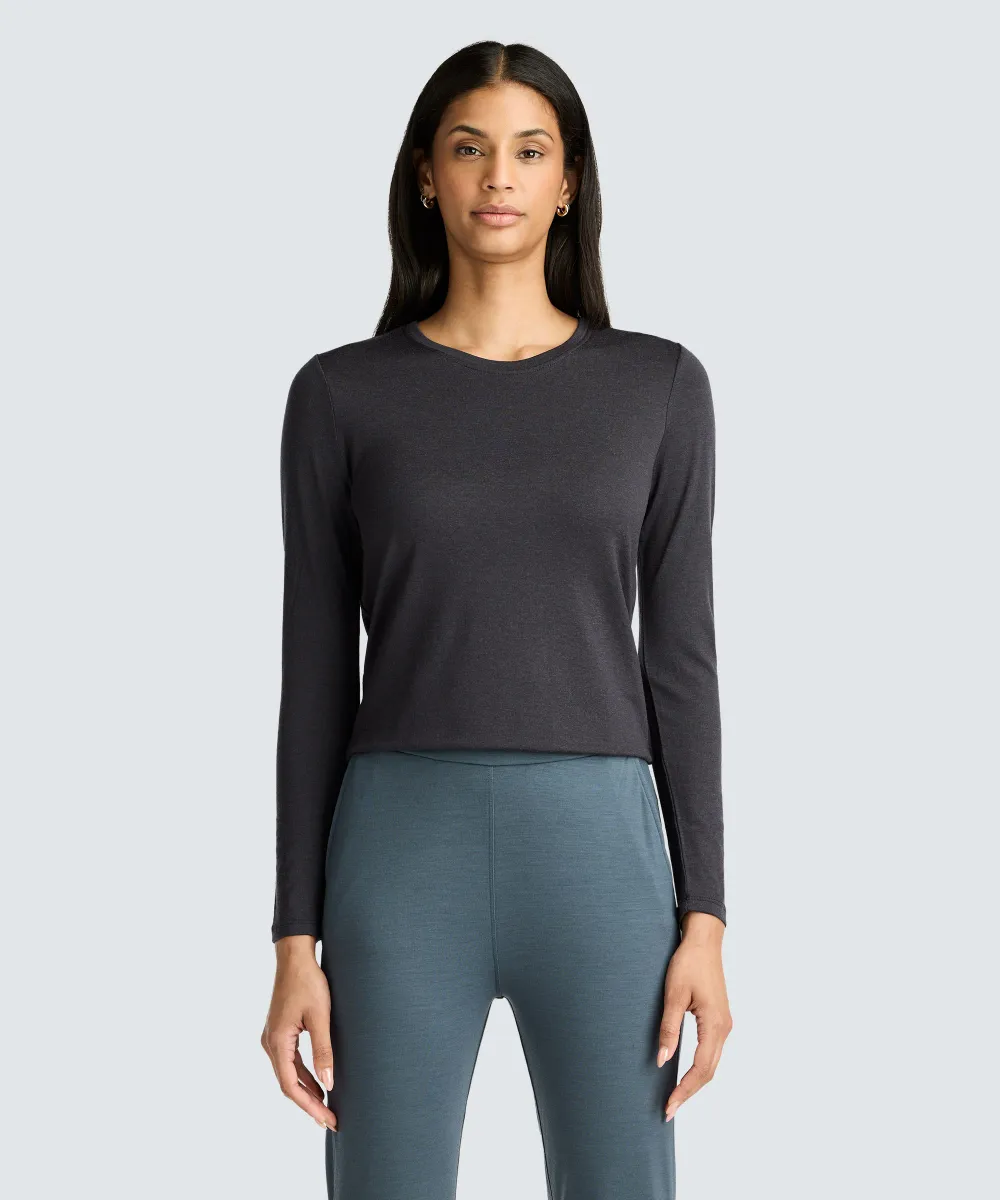 Women's Long Sleeve Merino Crew 39