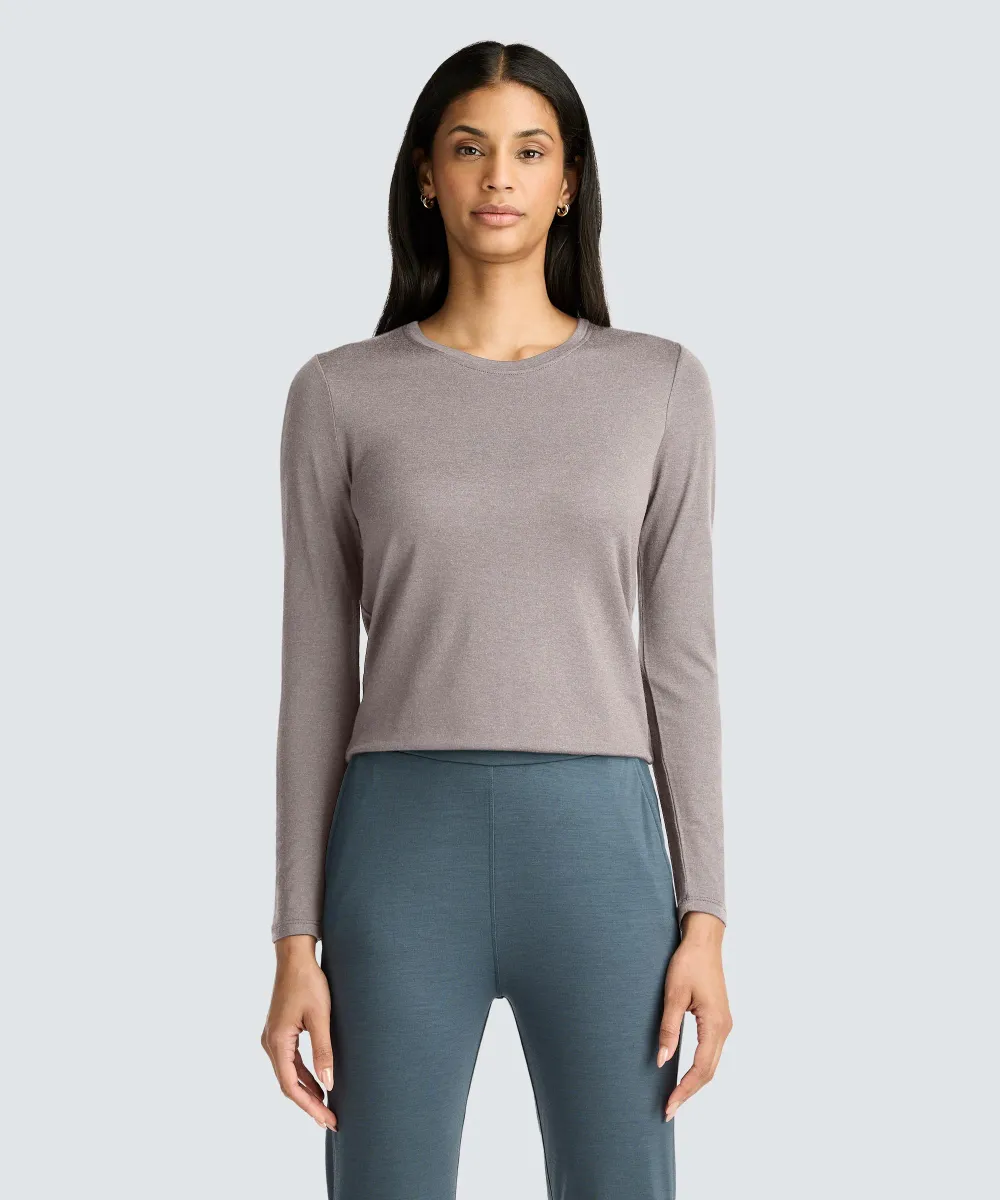 Women's Long Sleeve Merino Crew 44