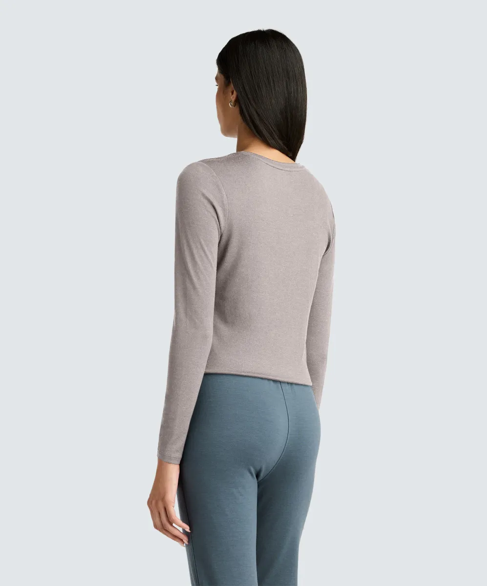 Women's Long Sleeve Merino Crew 46