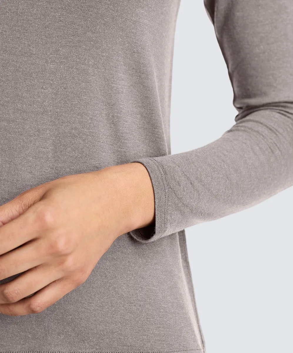 Women's Long Sleeve Merino Crew 47