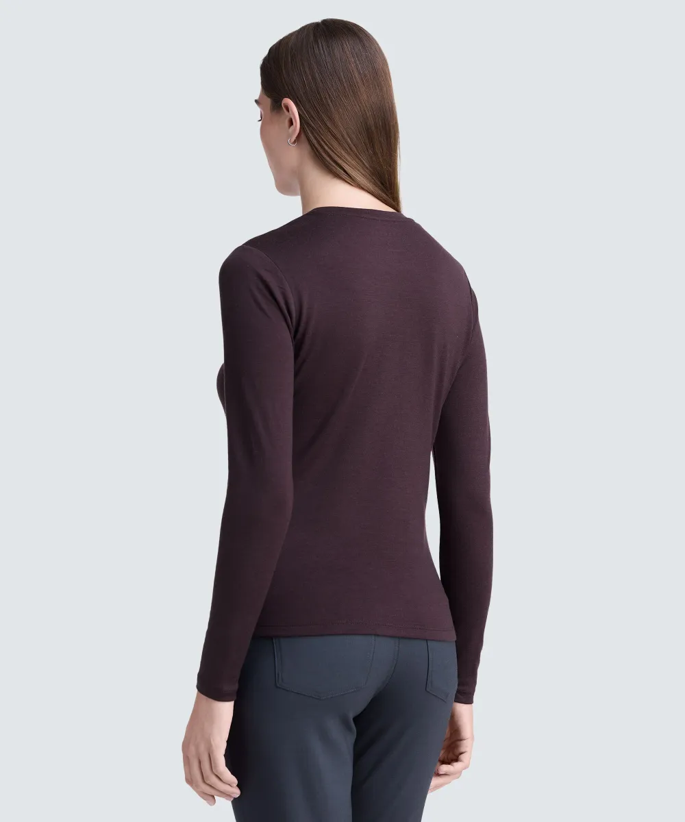 Women's Long Sleeve Merino Crew 52