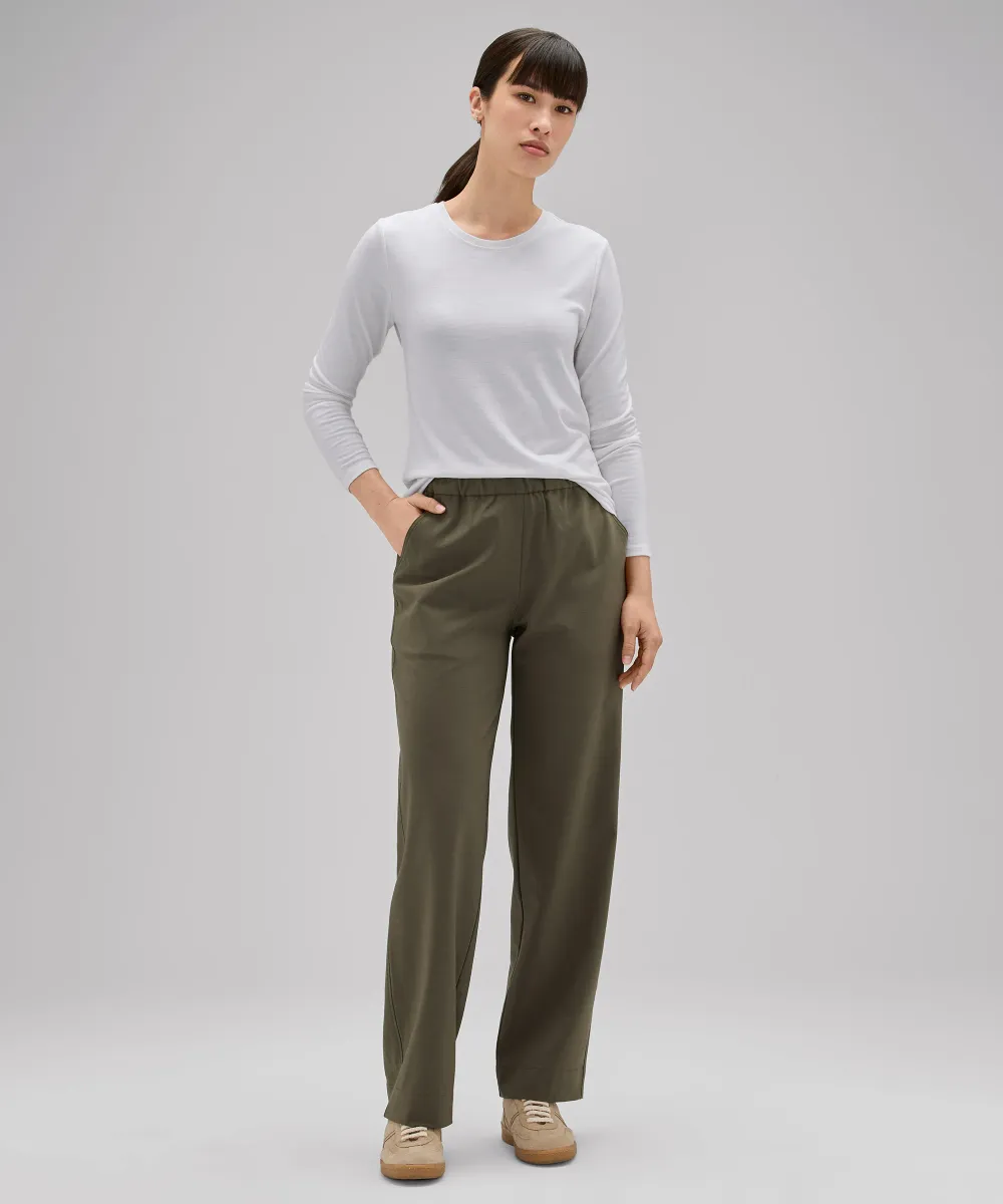 Women's Long Sleeve Merino Crew 55