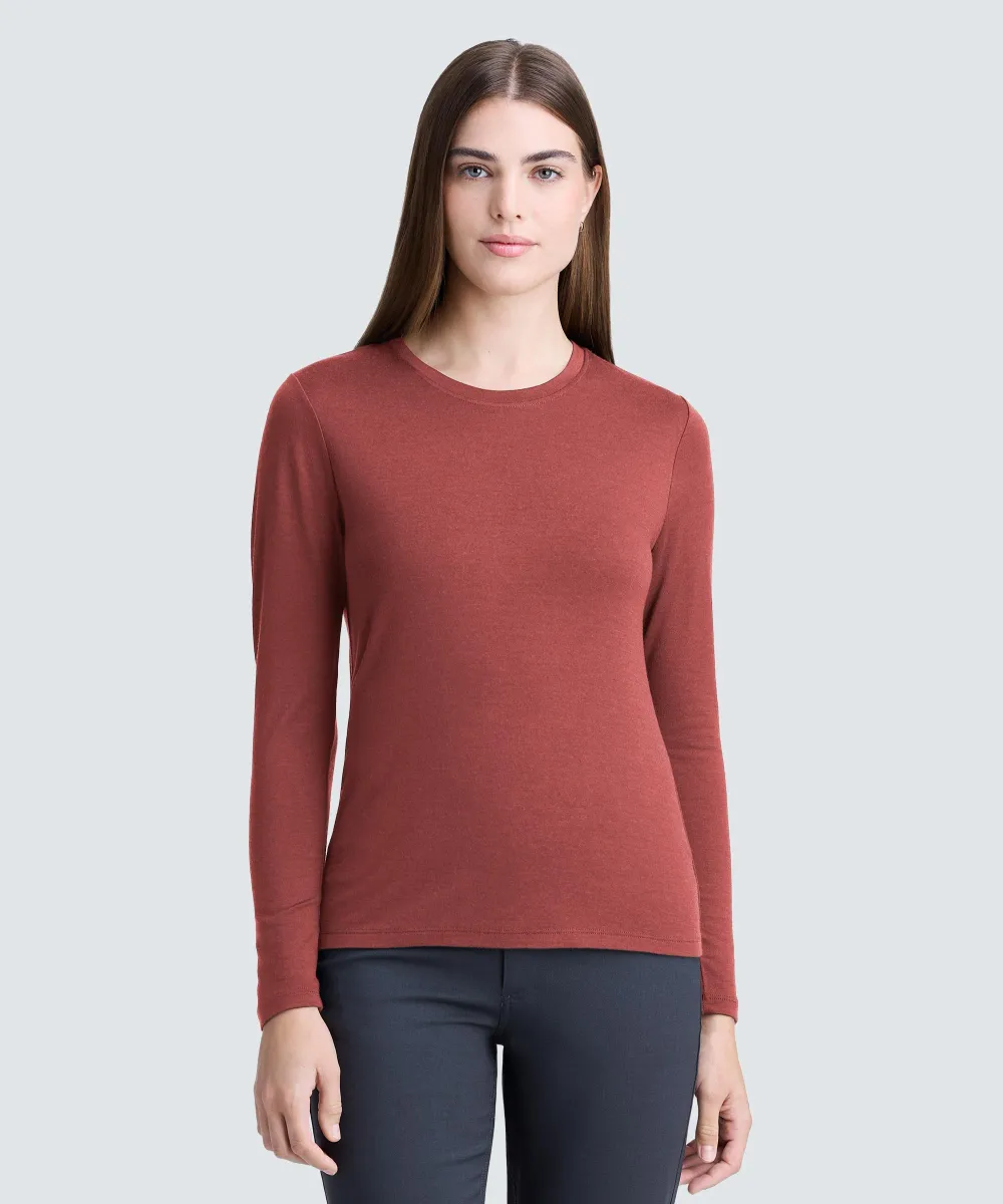 Women's Long Sleeve Merino Crew 58