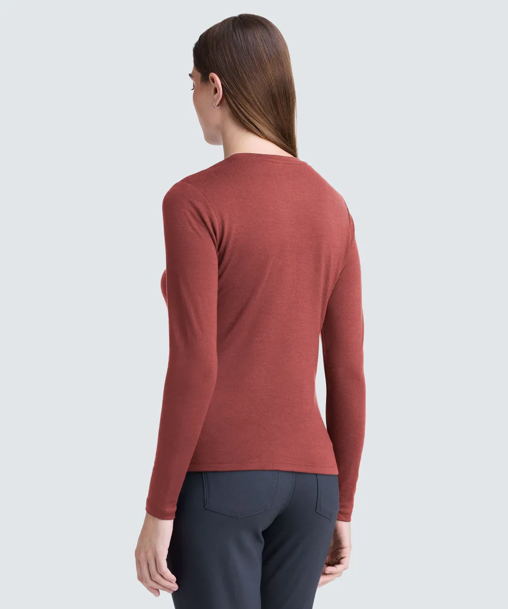 Women's Long Sleeve Merino Crew 61