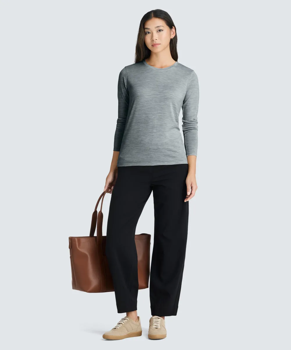 Women's Long Sleeve Merino Crew 64