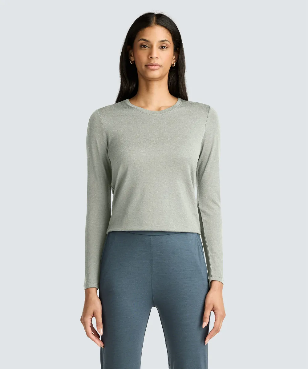 Women's Long Sleeve Merino Crew 69