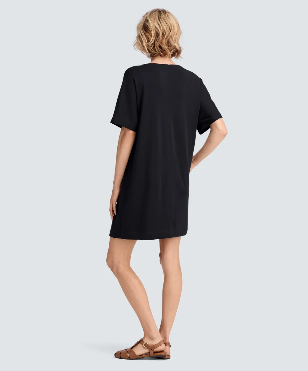 Women's Merino Boatneck T-Shirt Dress 12