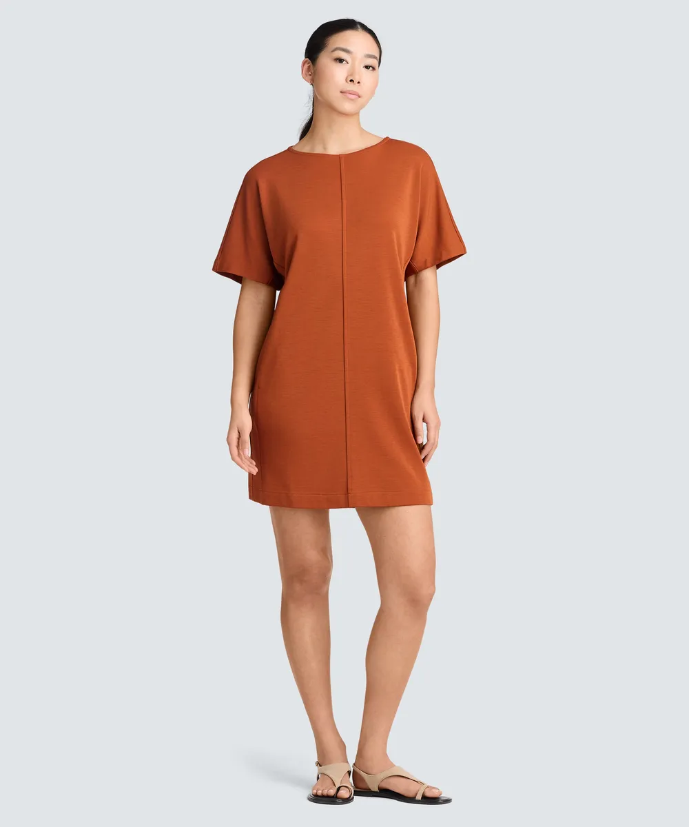 Women's Merino Boatneck T-Shirt Dress 13