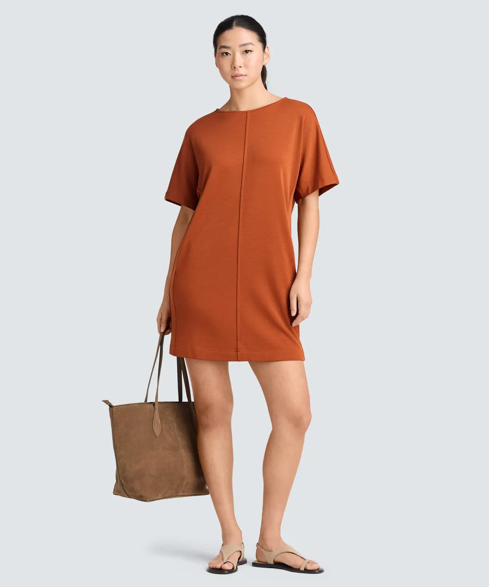 Women's Merino Boatneck T-Shirt Dress 15