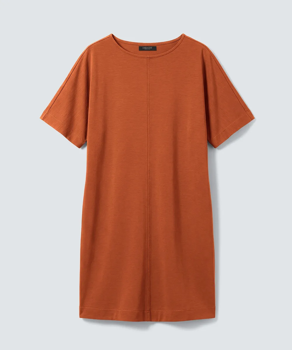 Women's Merino Boatneck T-Shirt Dress 19