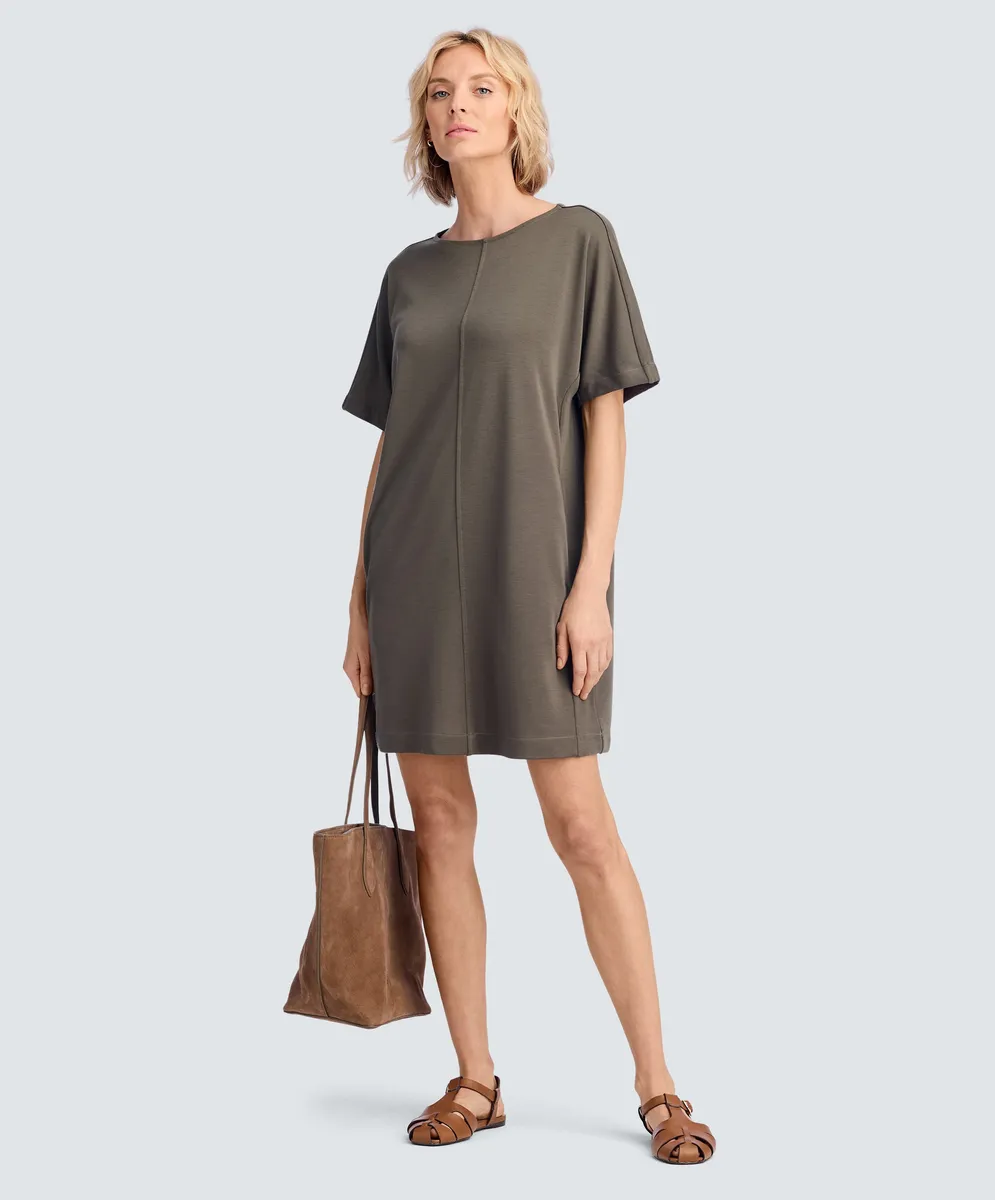 Women's Merino Boatneck T-Shirt Dress 3