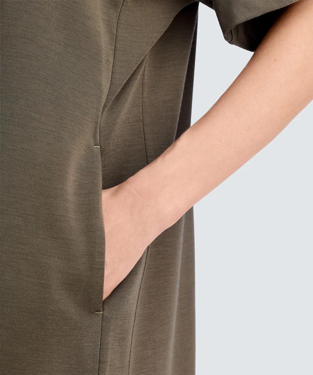 Women's Merino Boatneck T-Shirt Dress 4