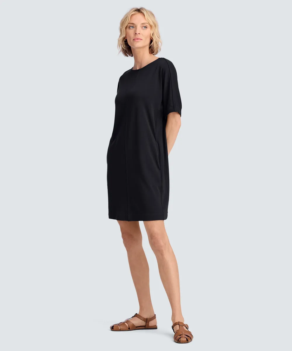 Women's Merino Boatneck T-Shirt Dress 8