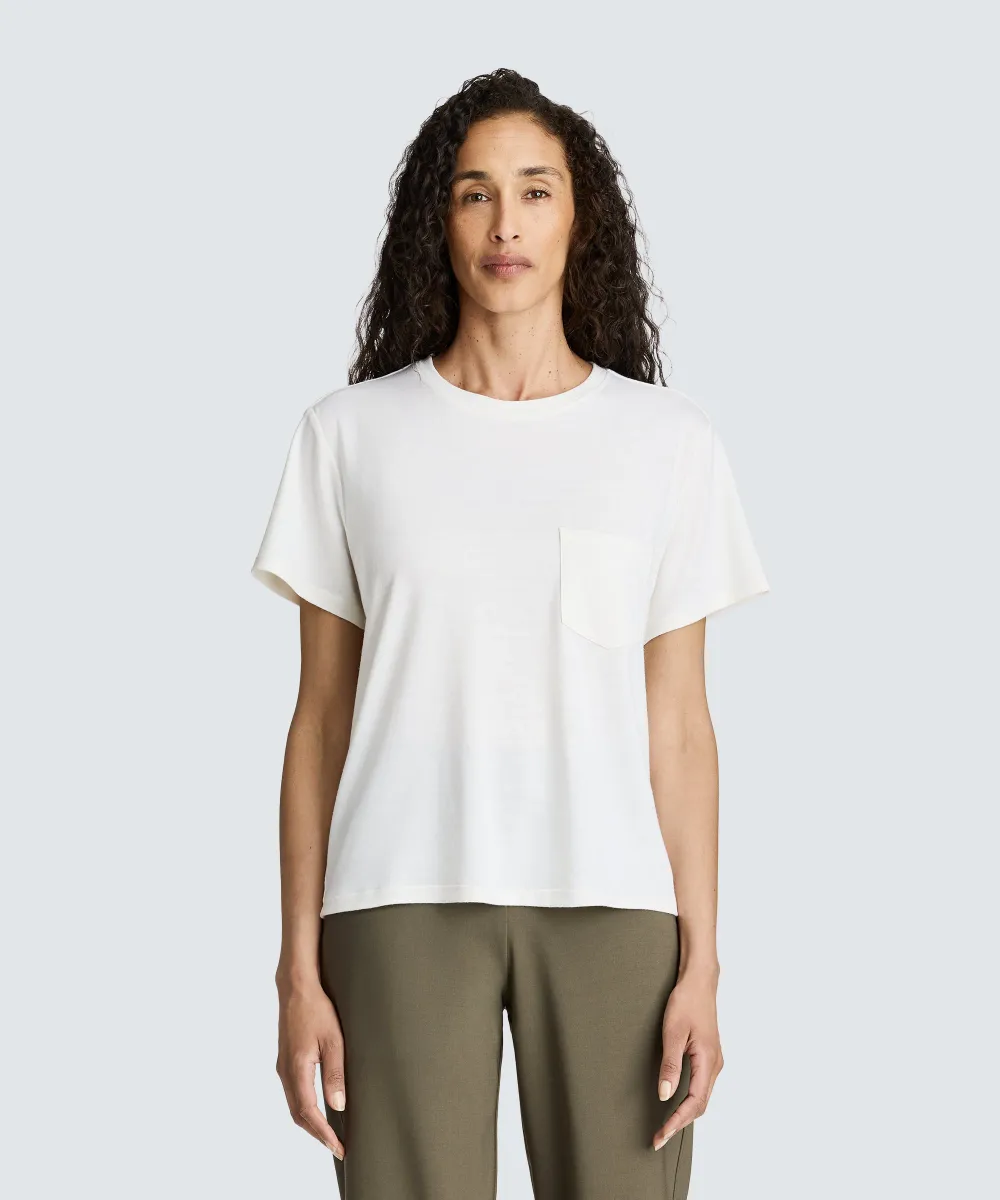 Women's Merino Boxy Pocket Tee