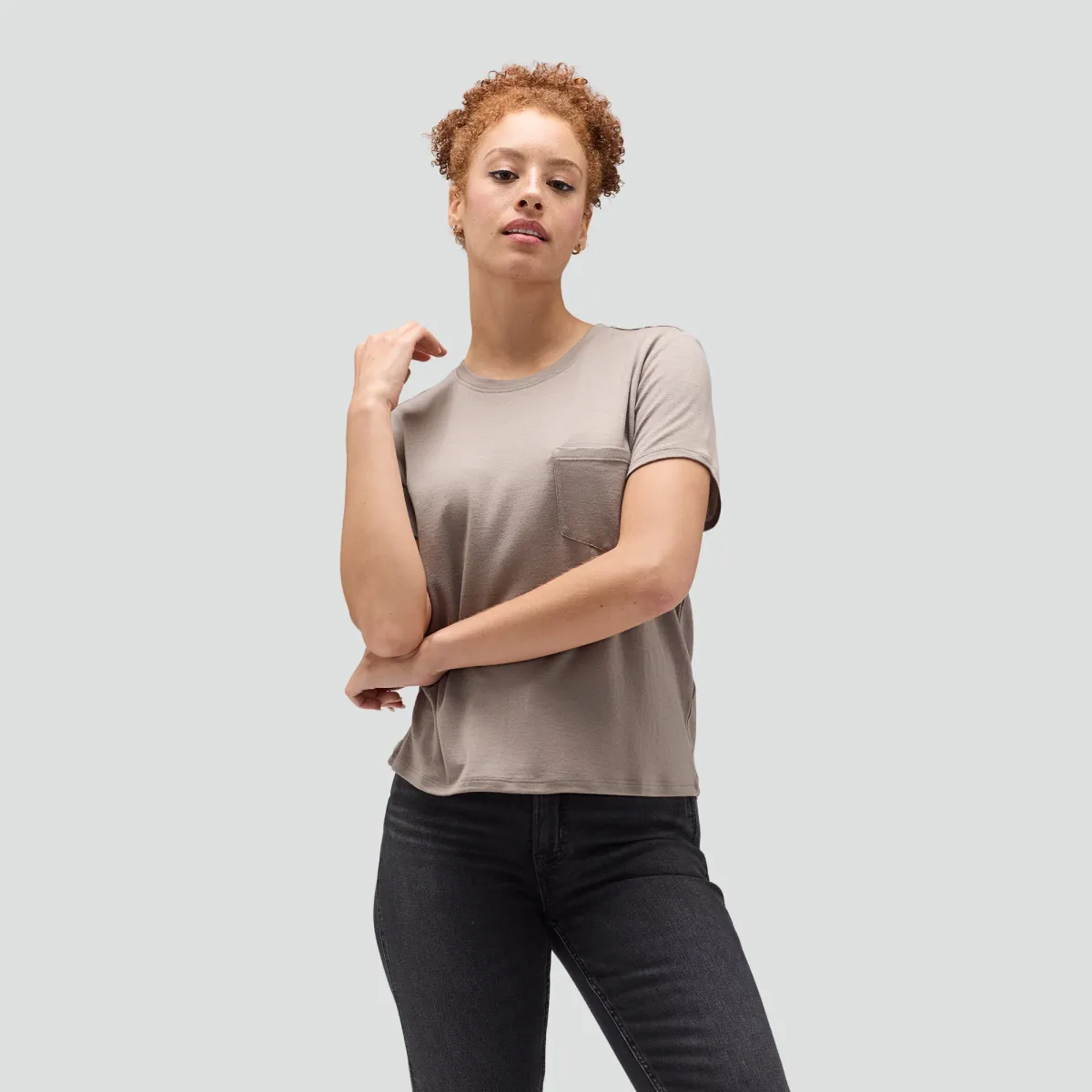 Women's Merino Boxy Pocket Tee 16