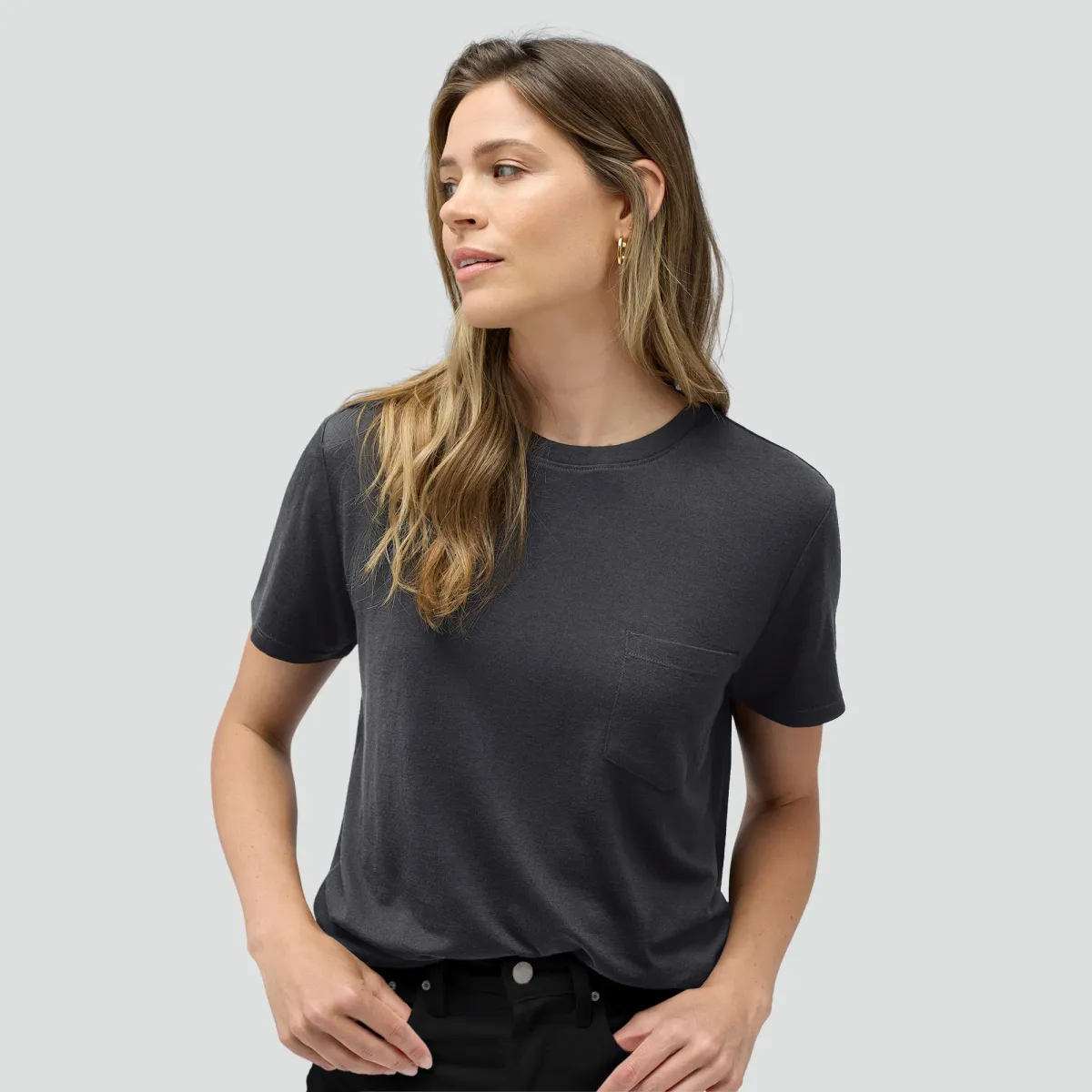 Women's Merino Boxy Pocket Tee 7