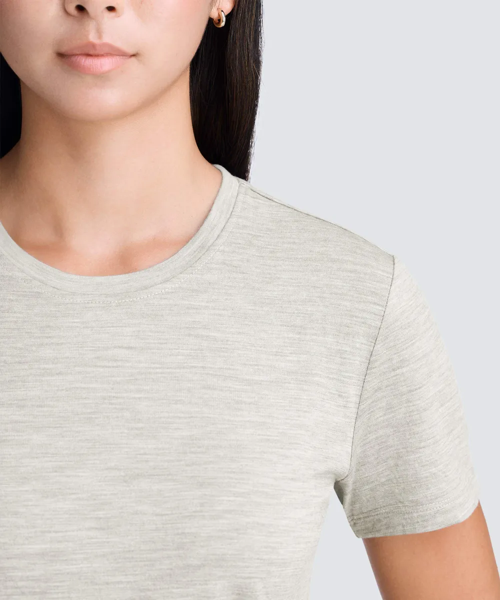 Women's Merino Crew Neck T-Shirt 20