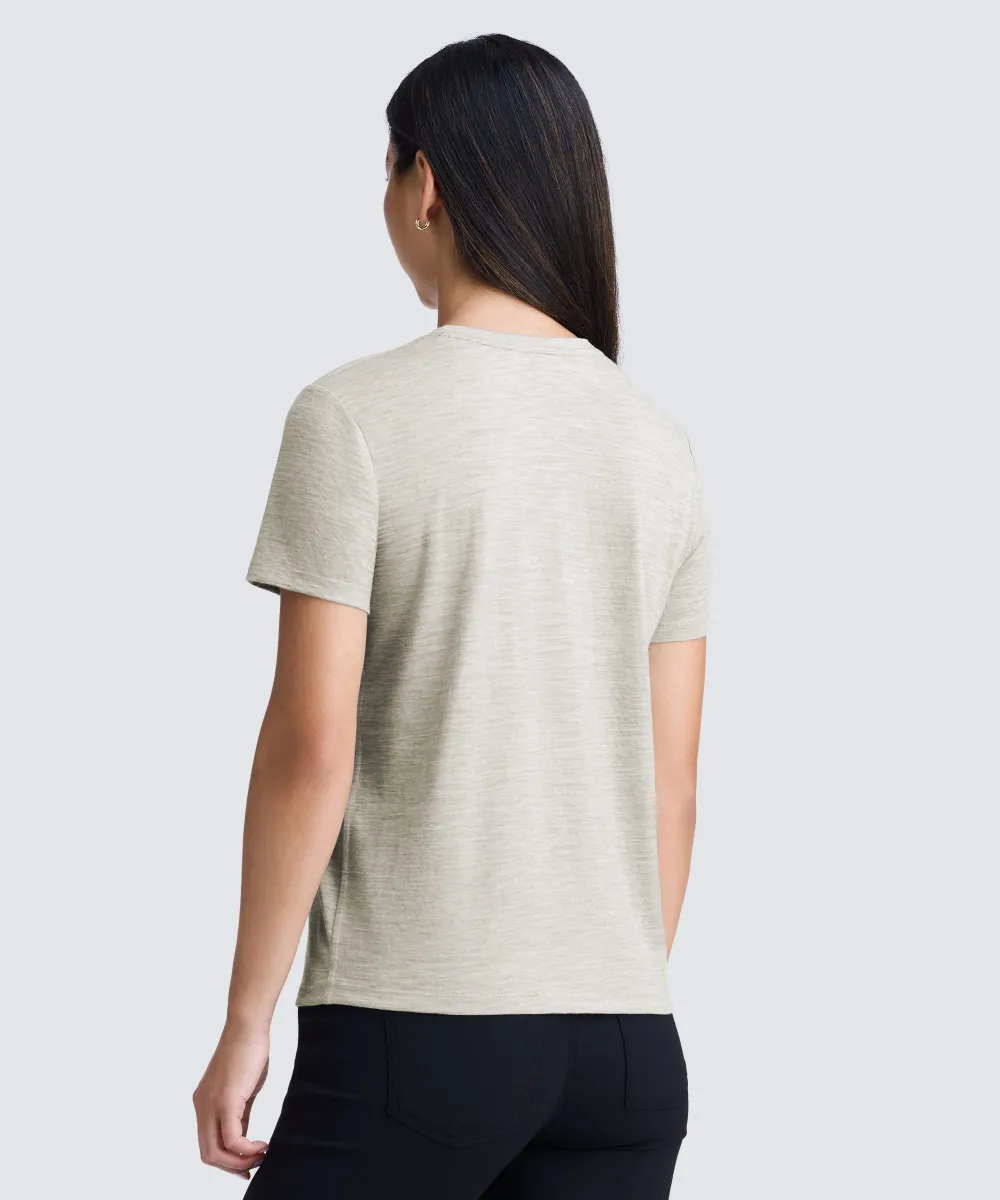 Women's Merino Crew Neck T-Shirt 21