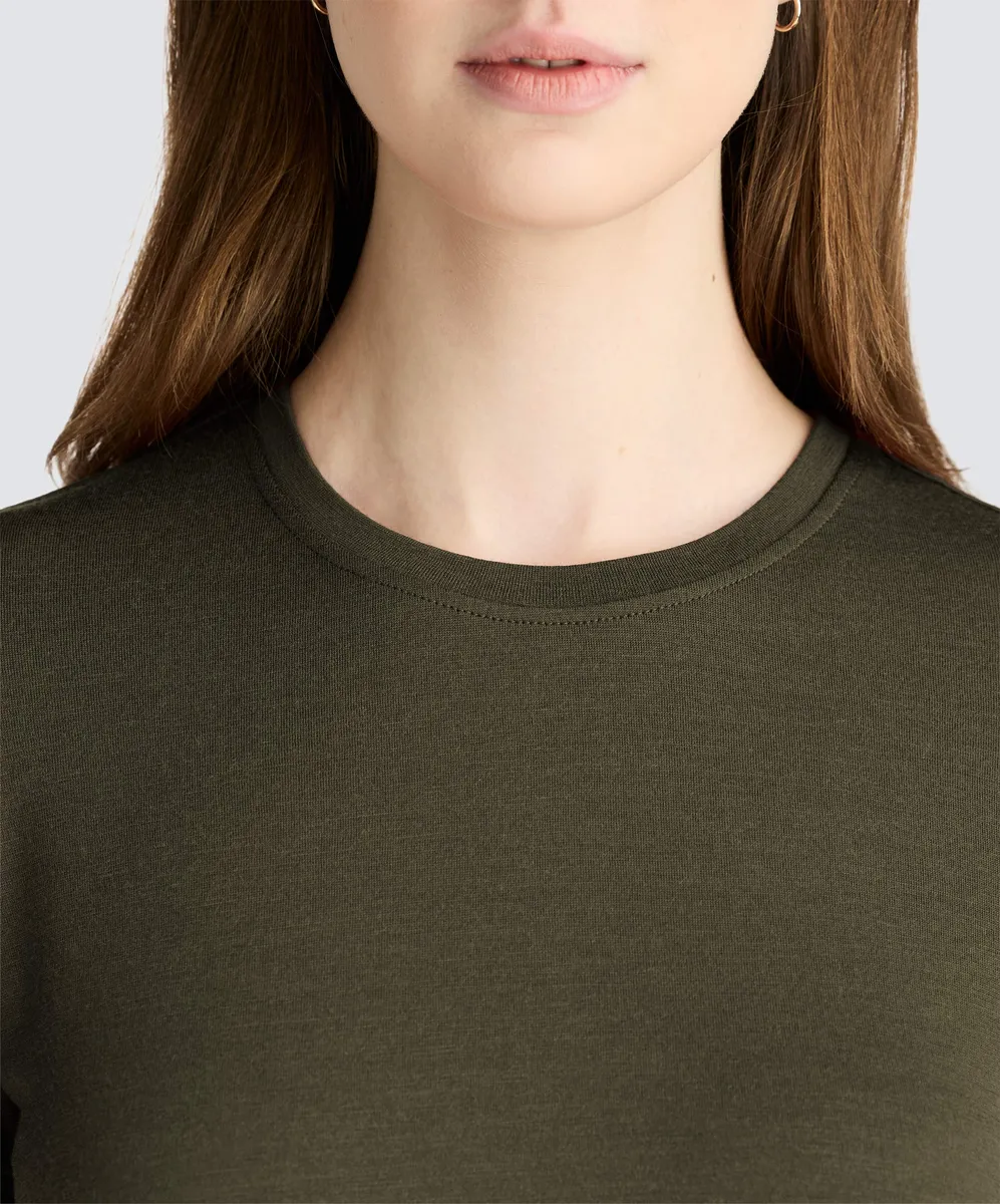 Women's Merino Crew Neck T-Shirt 25