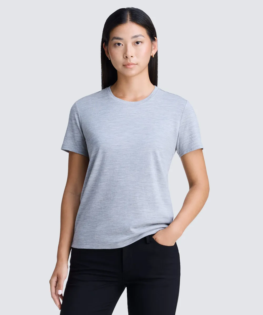 Women's Merino Crew Neck T-Shirt 29
