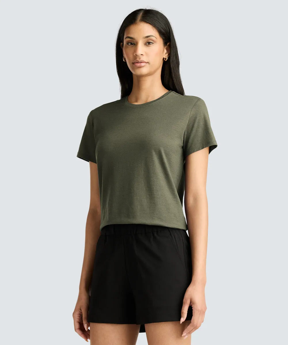 Women's Merino Crew Neck T-Shirt 38