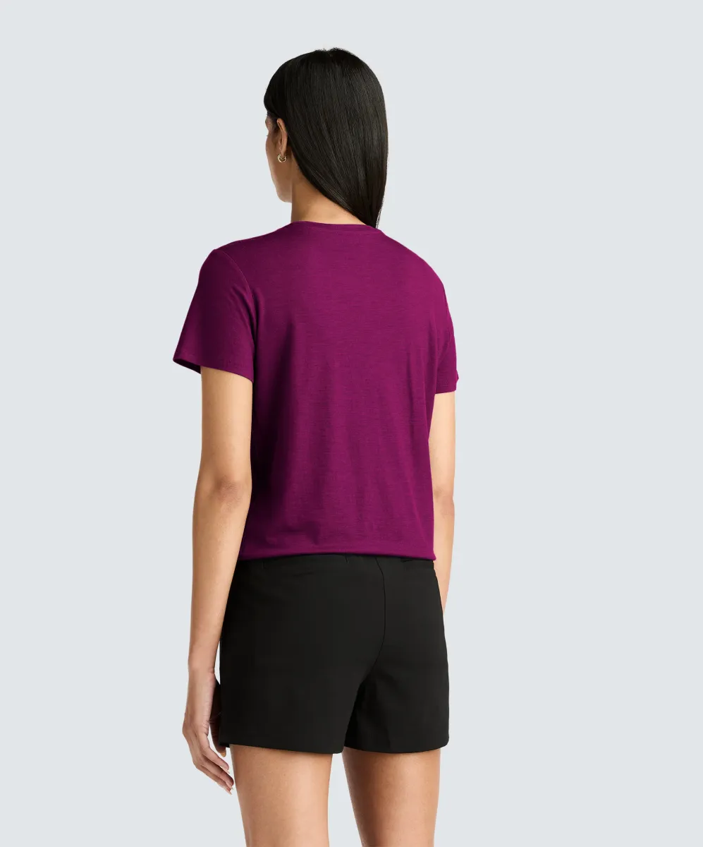 Women's Merino Crew Neck T-Shirt 74