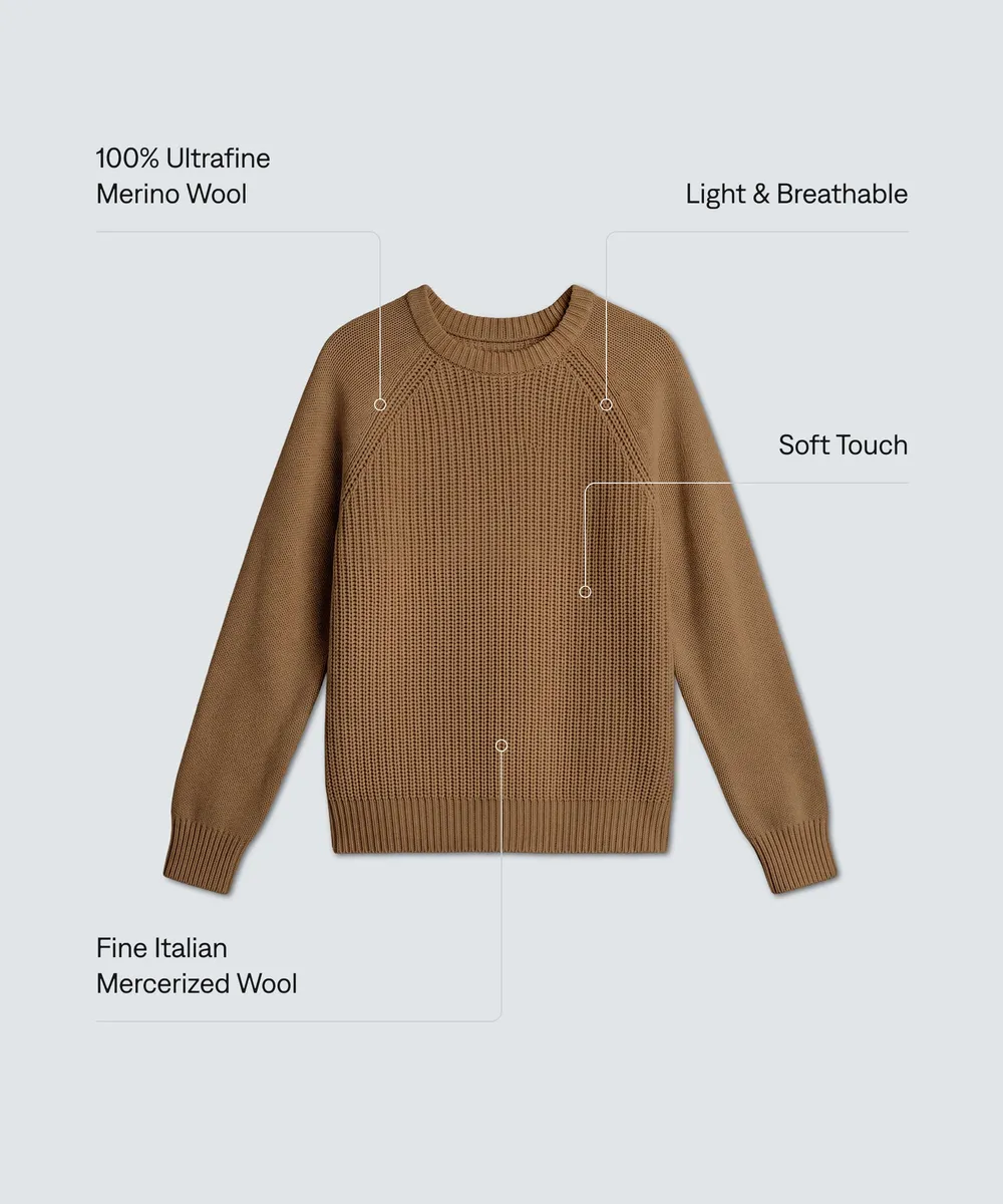 Women's Merino Fisherman Sweater 15
