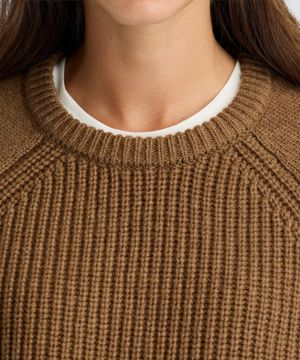 Women's Merino Fisherman Sweater 10