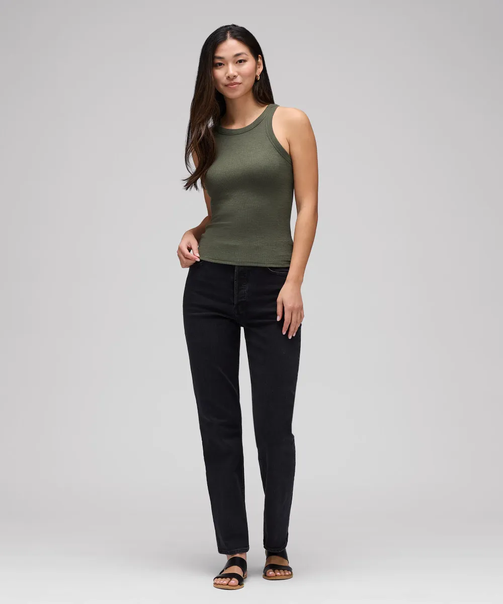 Women's Merino Rib Racer Tank 18