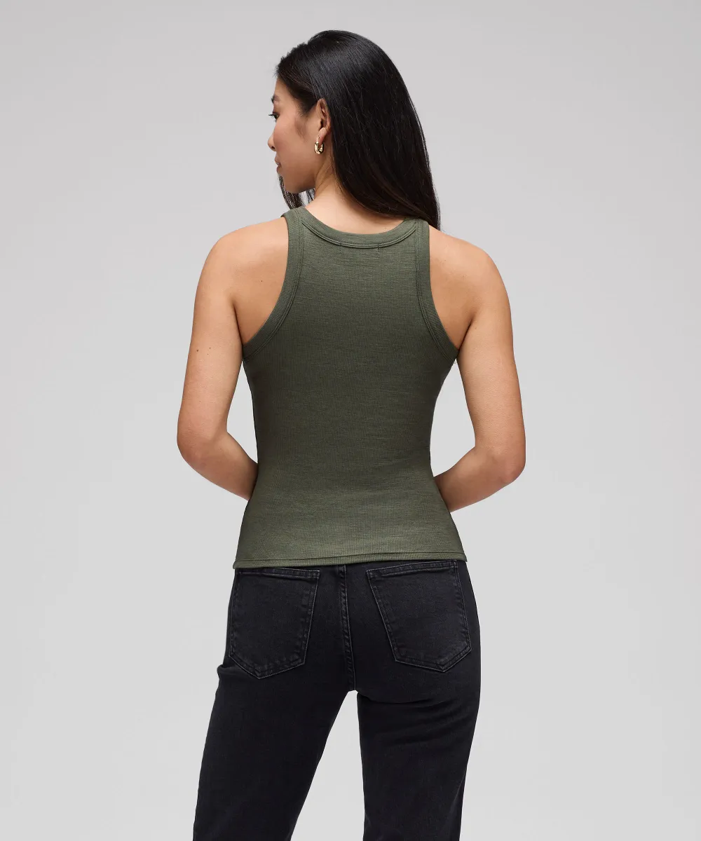 Women's Merino Rib Racer Tank 22