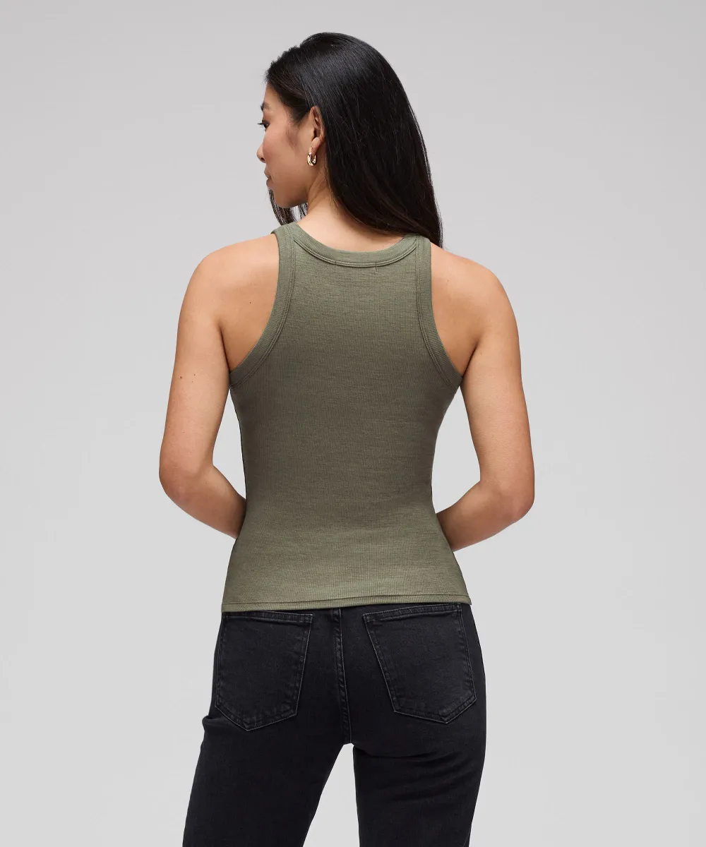 Women's Merino Rib Racer Tank 34