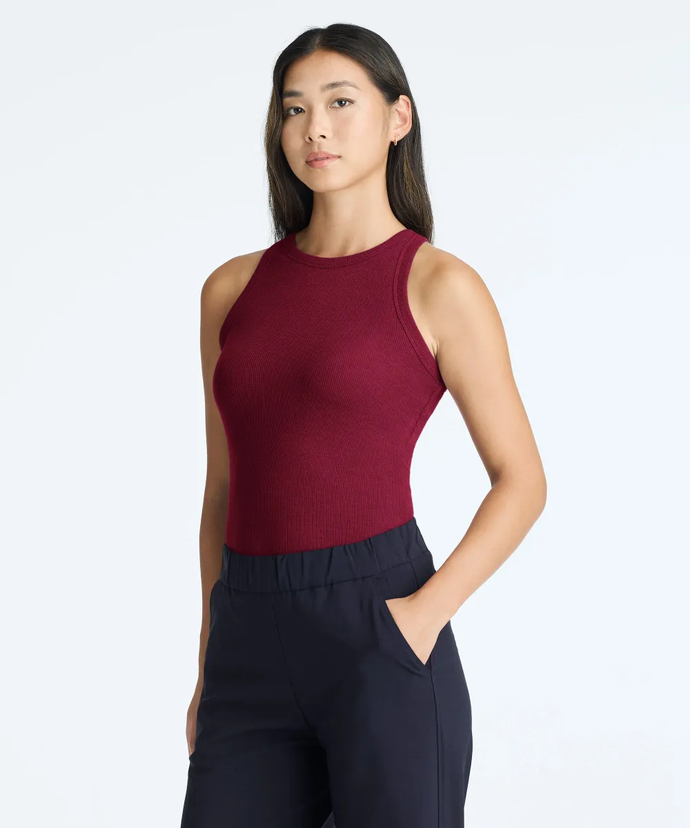 Women's Merino Rib Racer Tank 38
